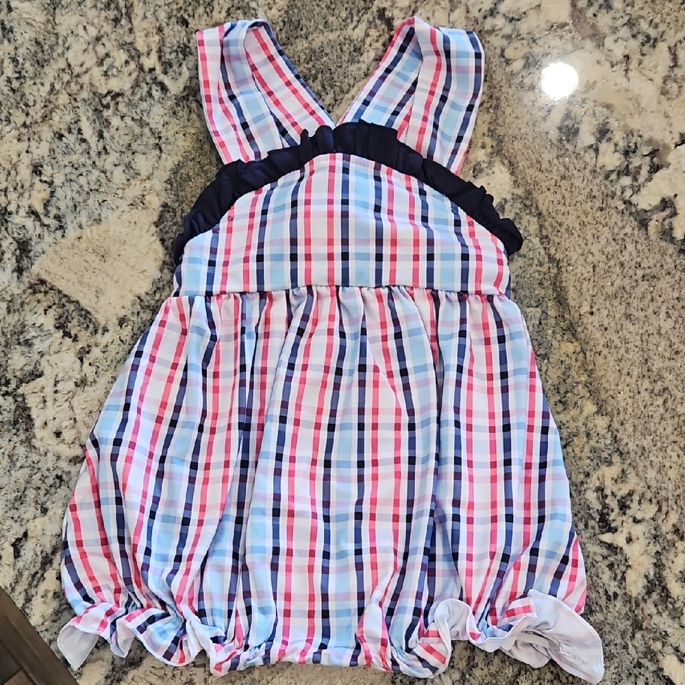 Plaid Romper Bubble